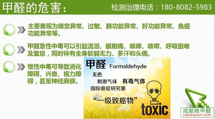 室内空气甲醛、苯、TVOC污染的危害